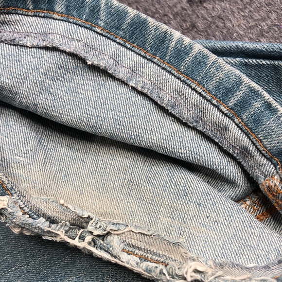 James Jeans preserved denim low rise bootcut Y2K jeans distressed size 25 - Picture 13 of 13